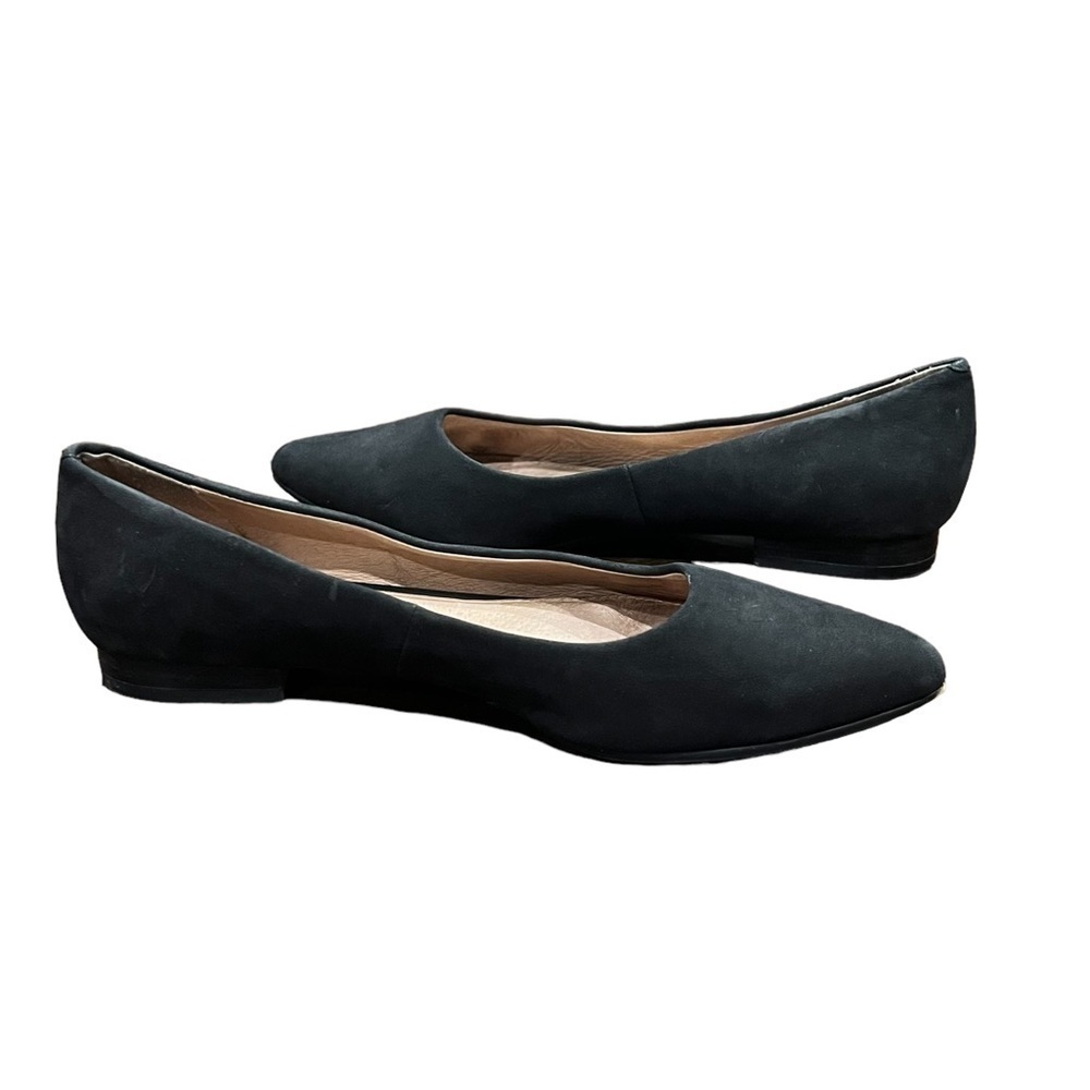 Caslon Black Suede Pointed Toe Flats Size 6 Women’s